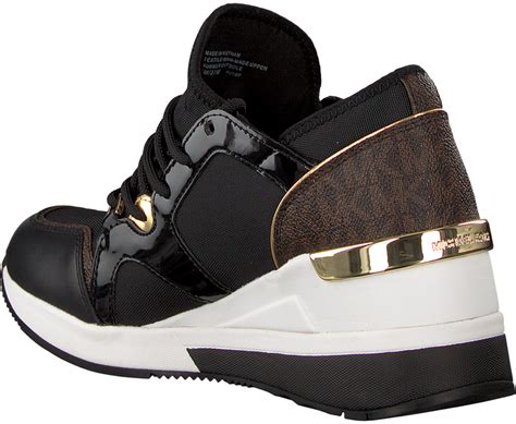 sneakers zwart michael kors|Michael Kors black sneakers women's.